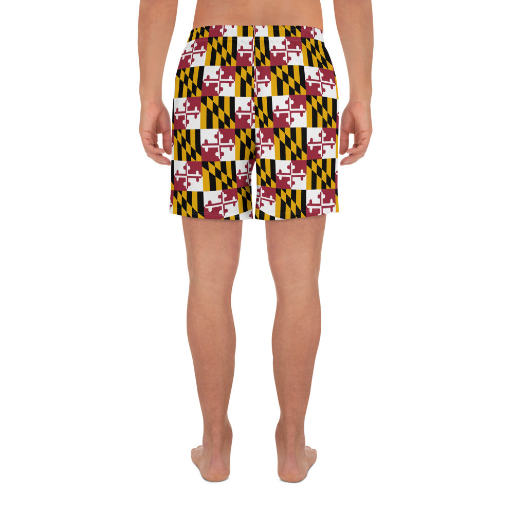 Maryland Flag Men's Recycled Athletic Shorts