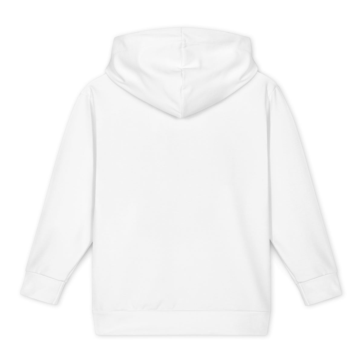 Plain white back of Kent Island Terrapin Trails youth hoodie