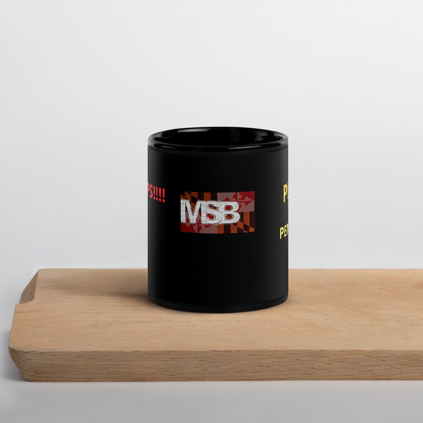 GO Caps Black Glossy Mug