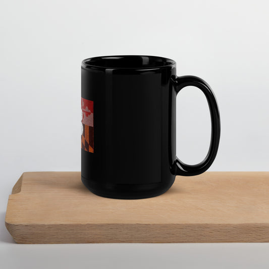GO Caps Black Glossy Mug