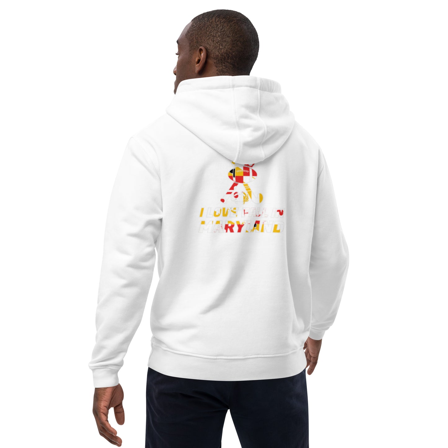 I love fall in Maryland Premium eco hoodie