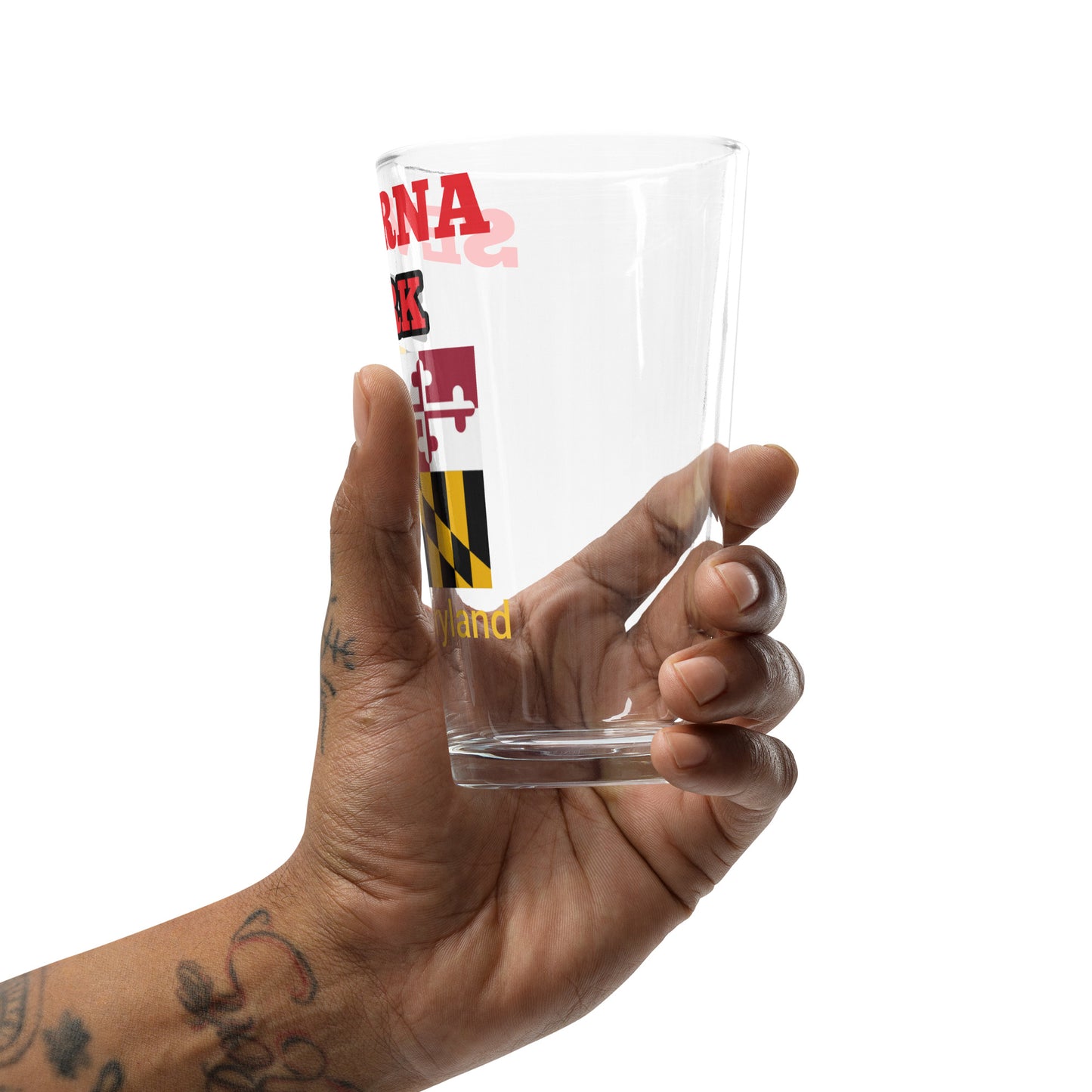 Severna Park Maryland Shaker pint glass