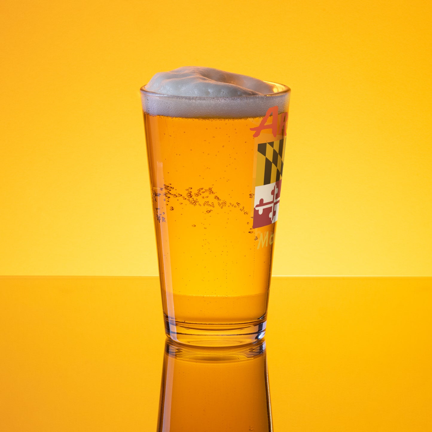 Arnold Maryland Shaker pint glass