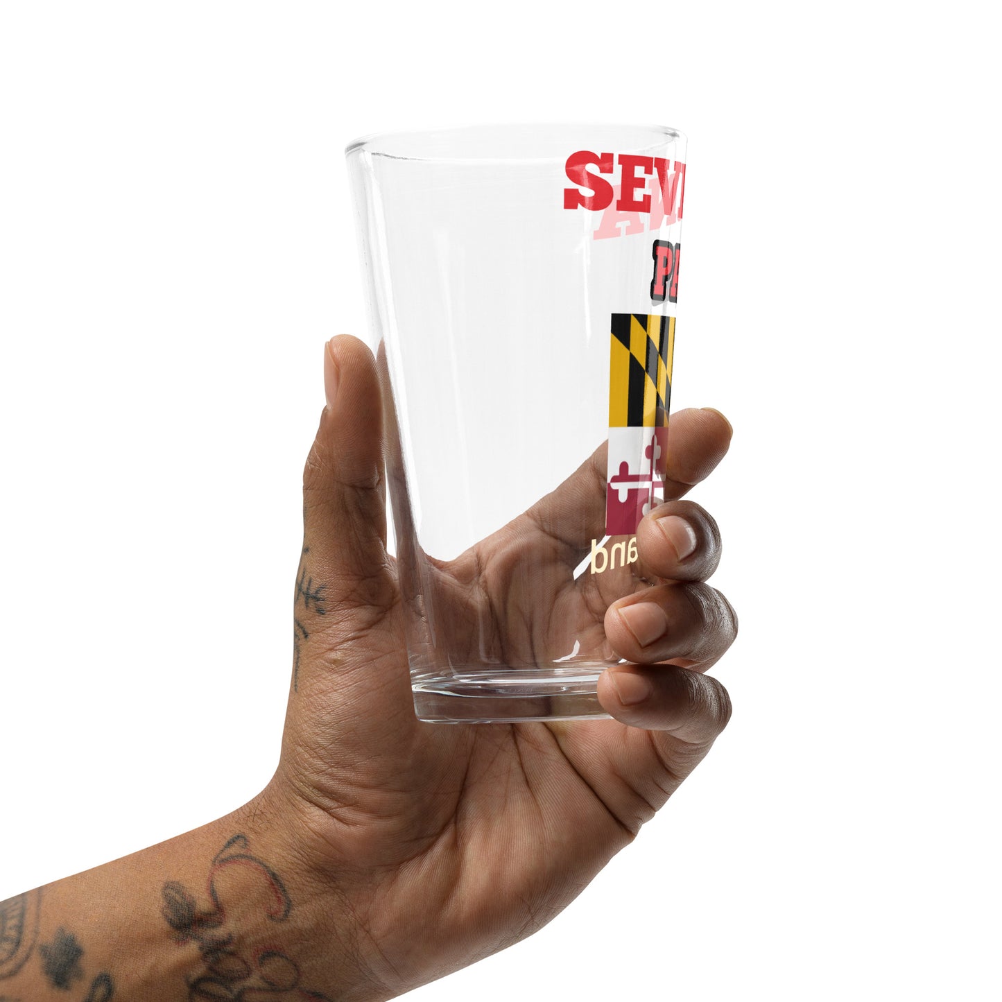 Severna Park Maryland Shaker pint glass