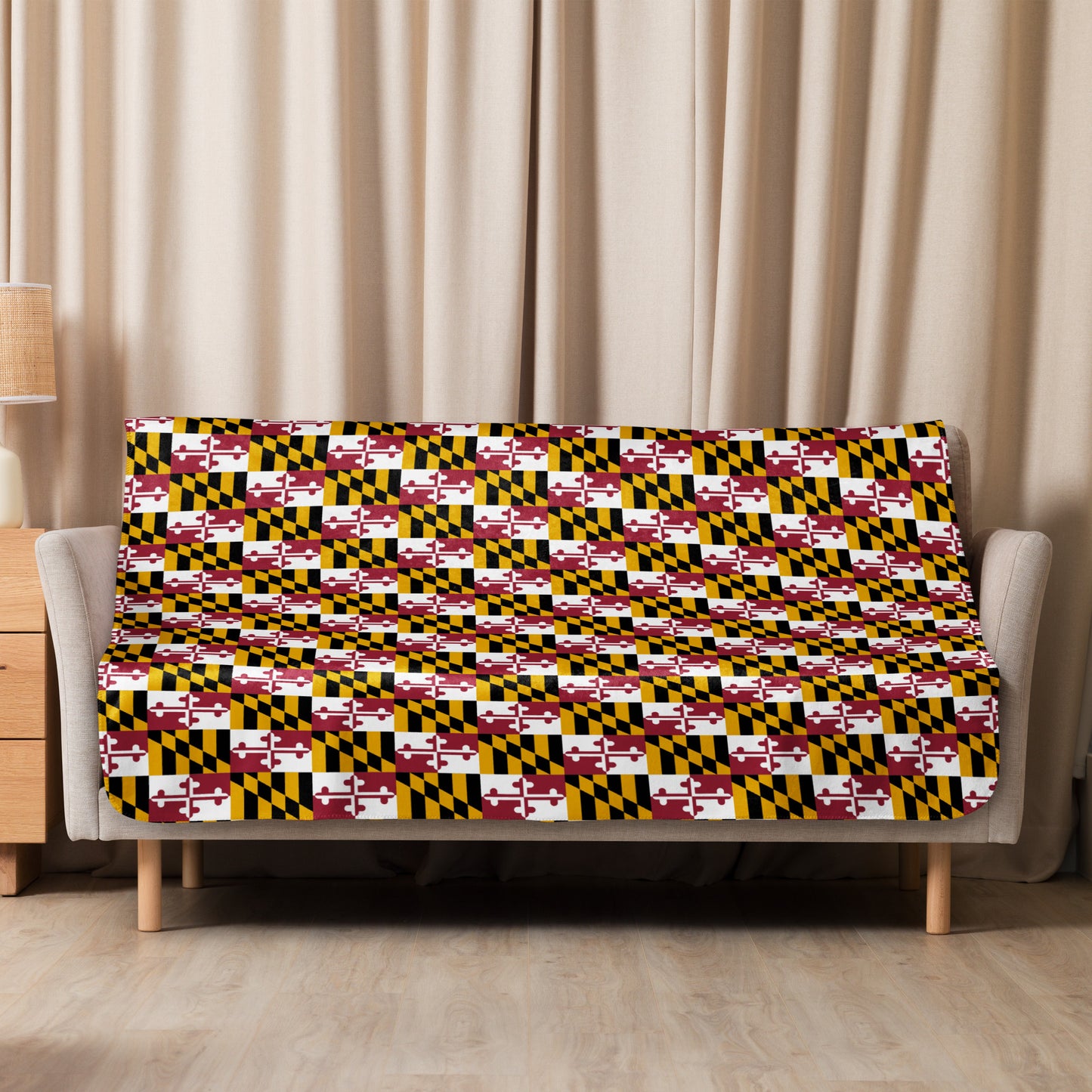 Maryland Flag Sherpa blanket