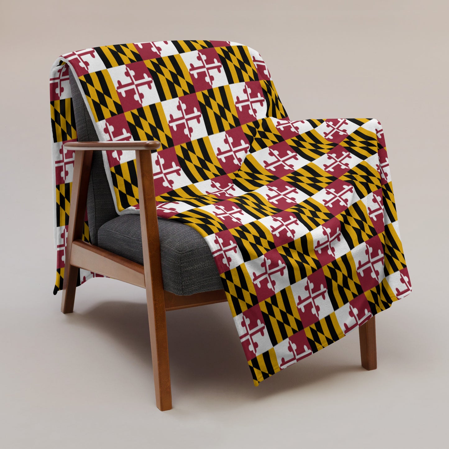 Maryland Flag Throw Blanket