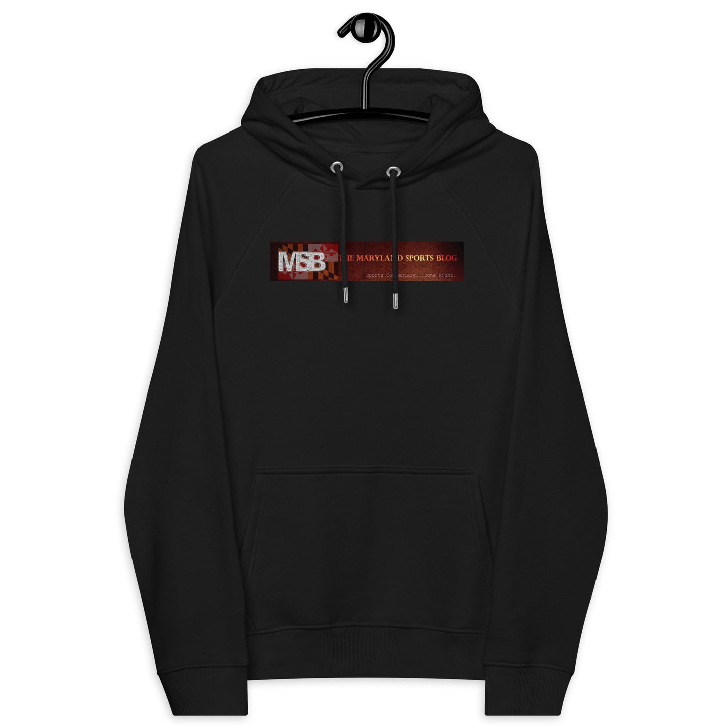 MSB Skull Unisex eco raglan hoodie