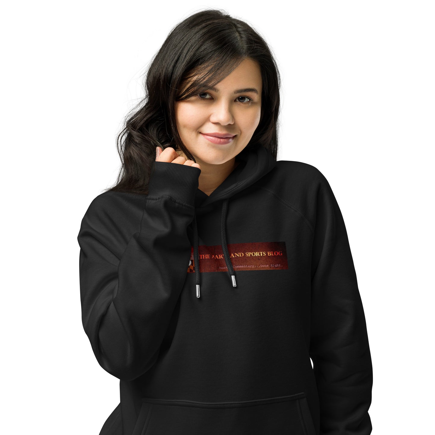 MSB Skull Unisex eco raglan hoodie