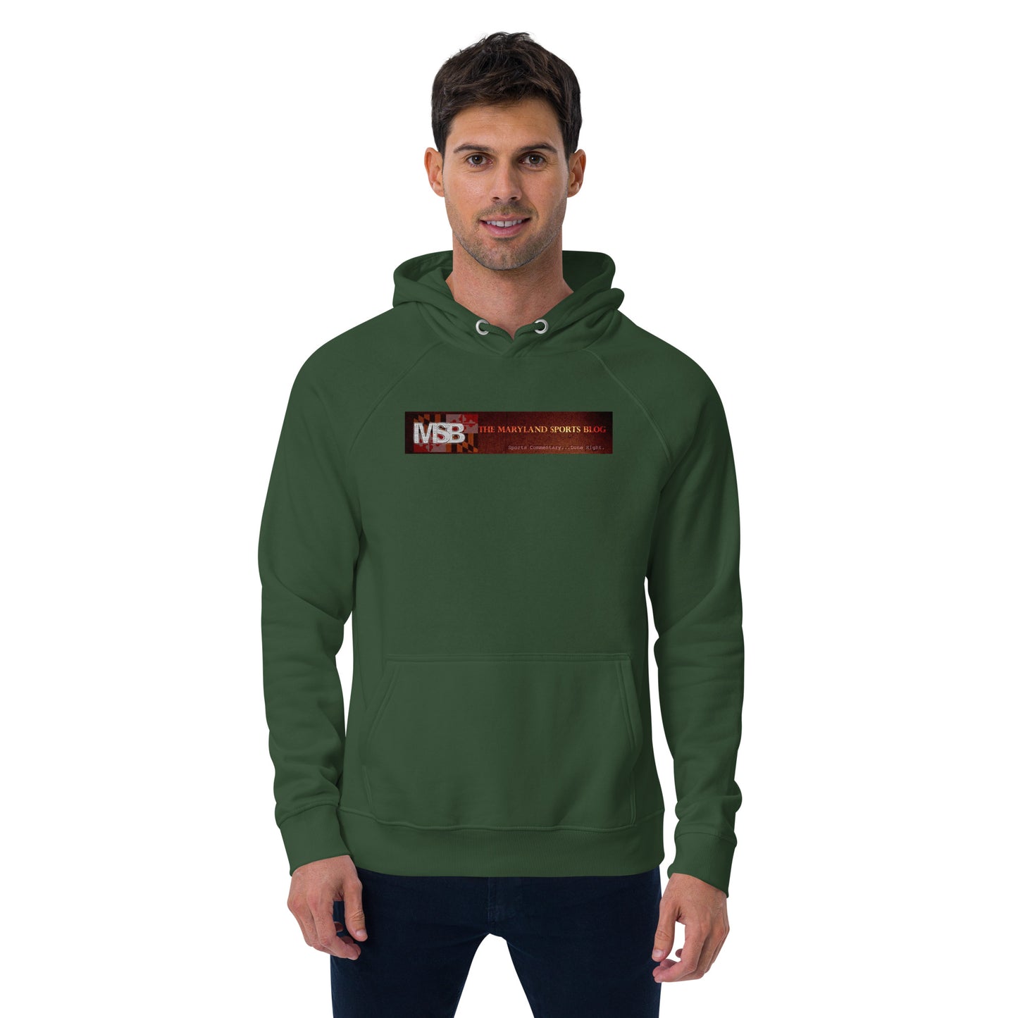 I love fall in Maryland Unisex eco raglan hoodie
