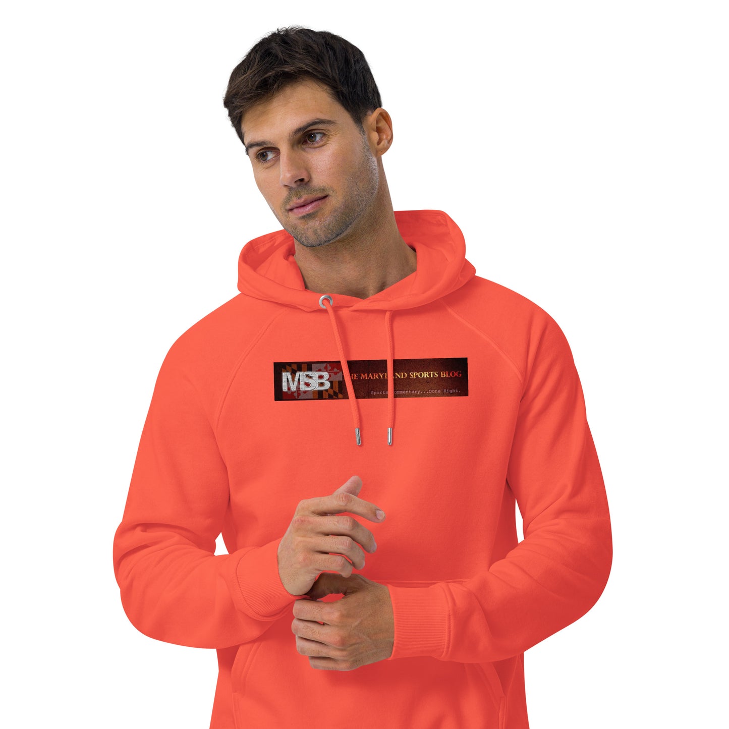 I love fall in Maryland Unisex eco raglan hoodie