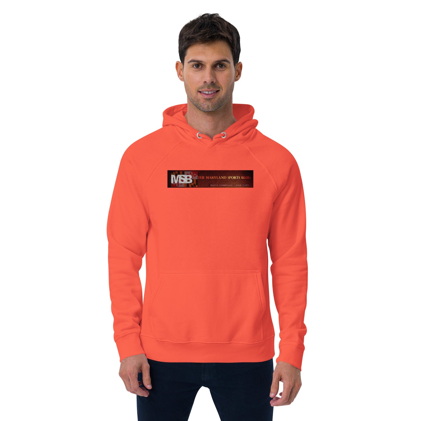 I love fall in Maryland Unisex eco raglan hoodie