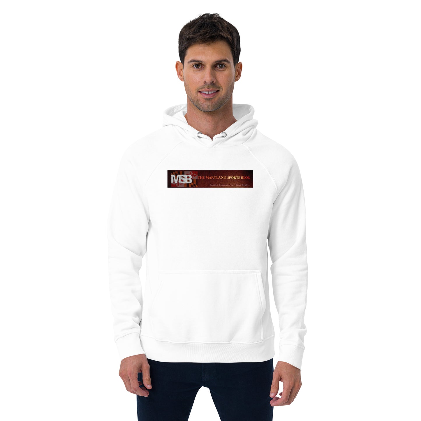 MSB Skull Unisex eco raglan hoodie