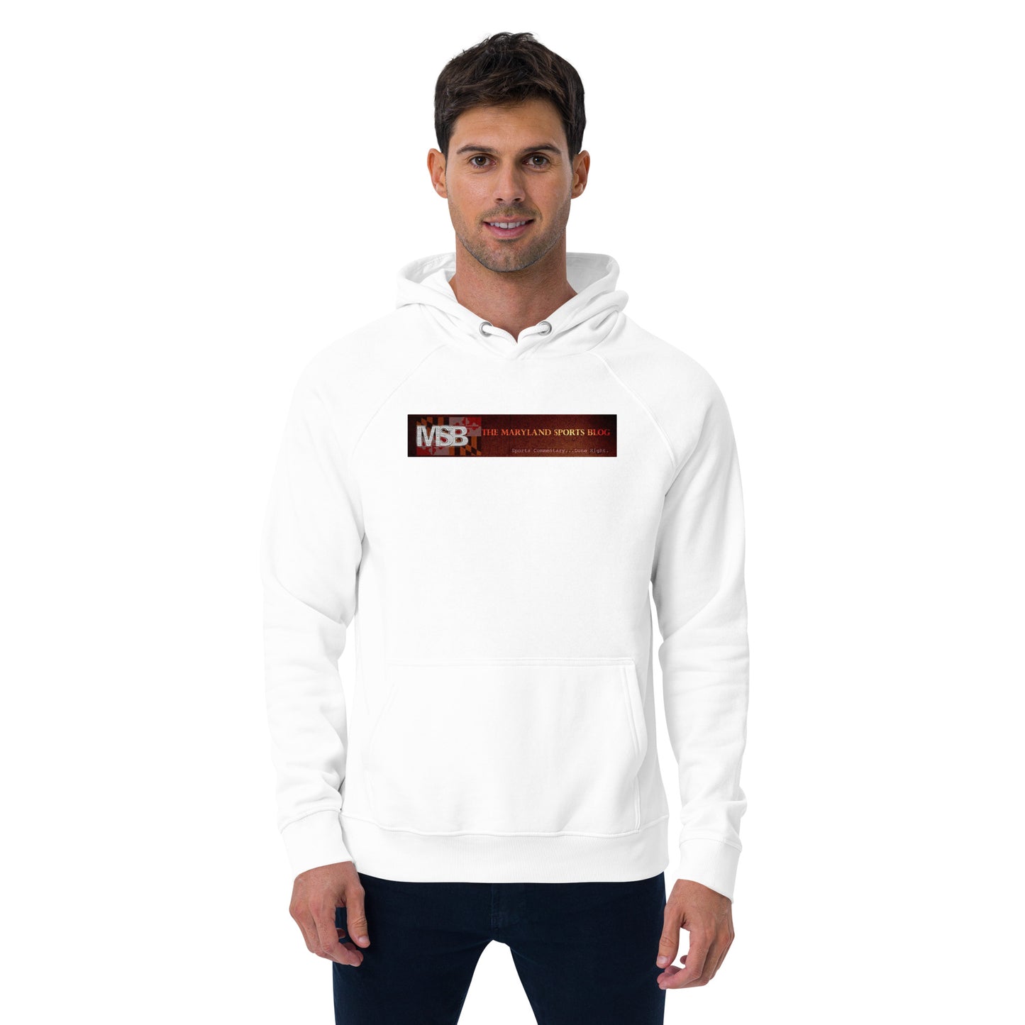 I love fall in Maryland Unisex eco raglan hoodie