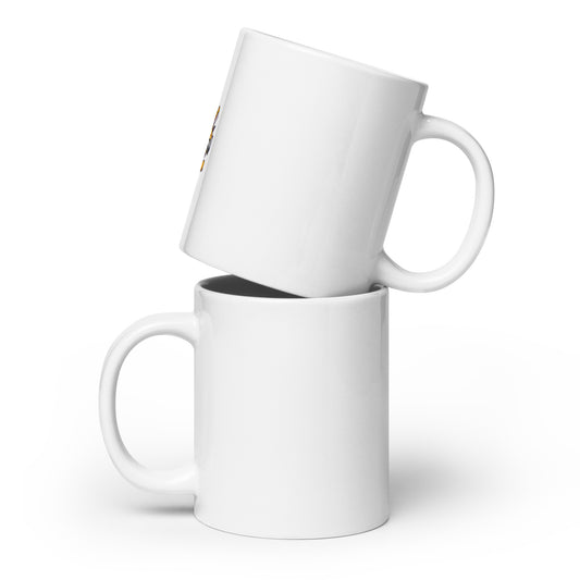 I love fall in Maryland White glossy mug