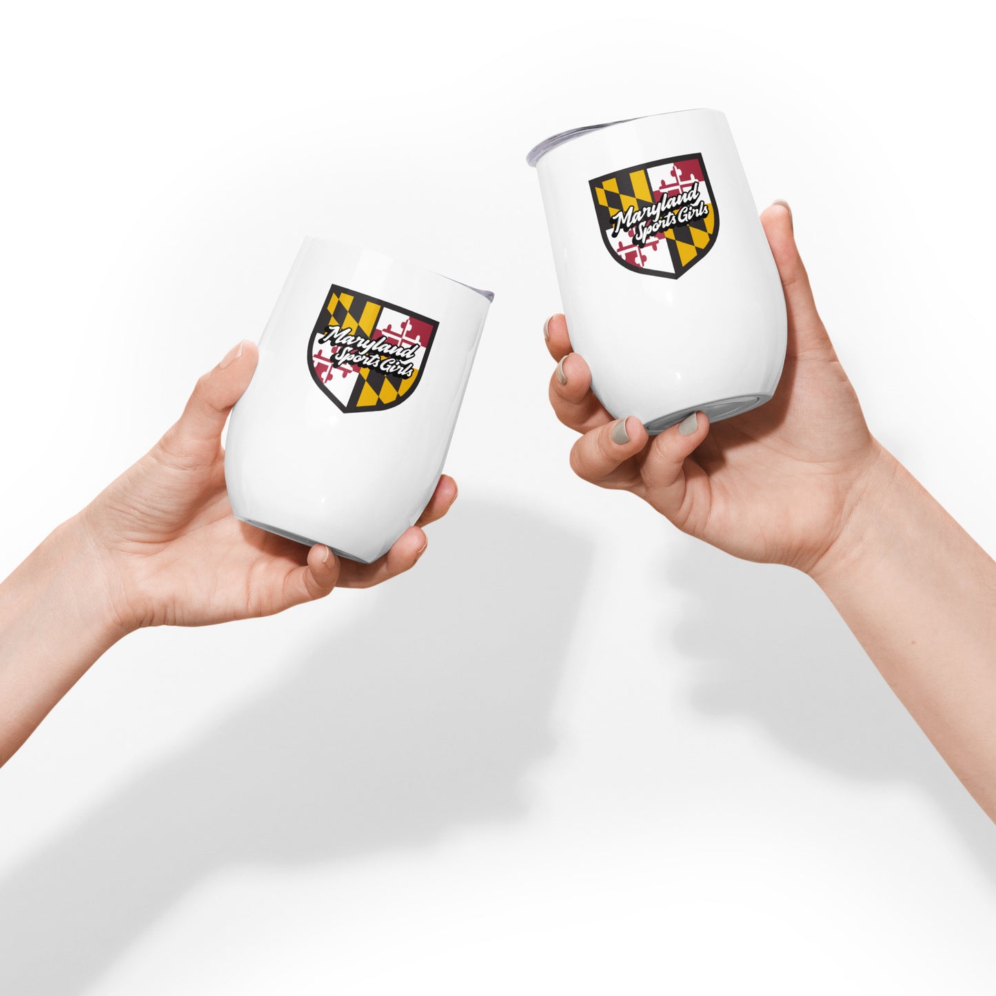 Maryland Sports Girls Wine tumbler