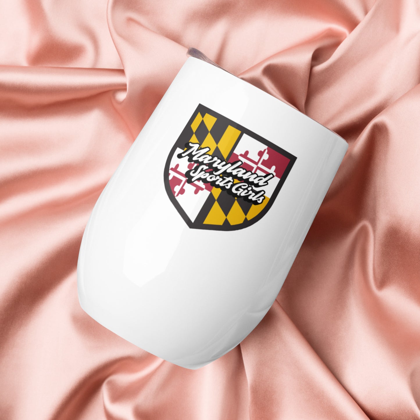 Maryland Sports Girls Wine tumbler