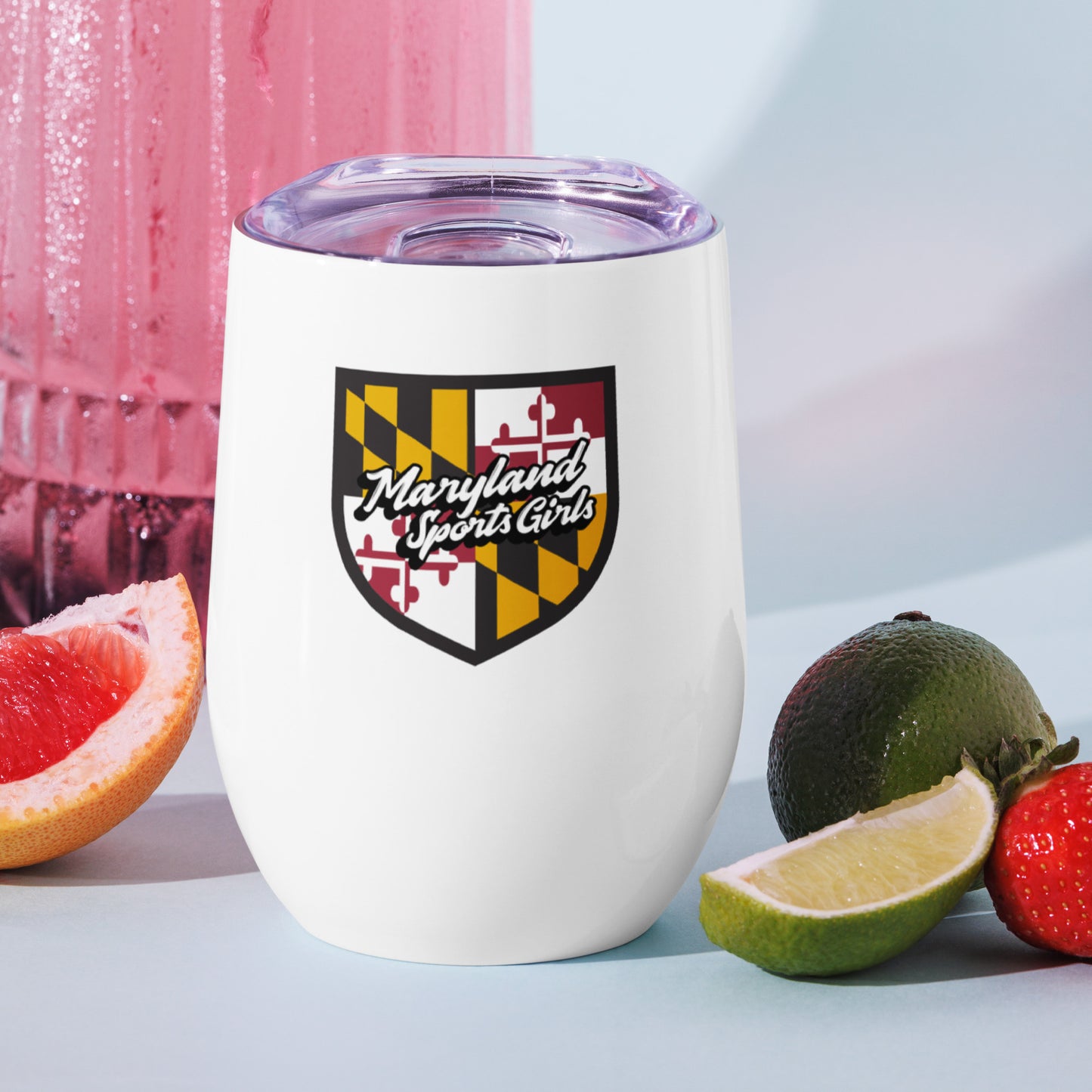 Maryland Sports Girls Wine tumbler