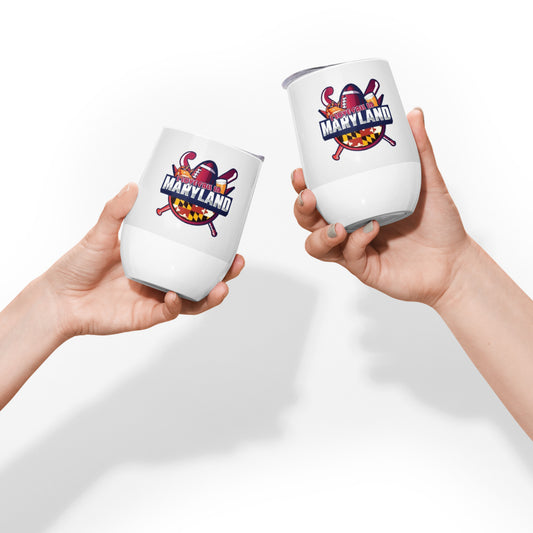 I love fall in Maryland Wine tumbler