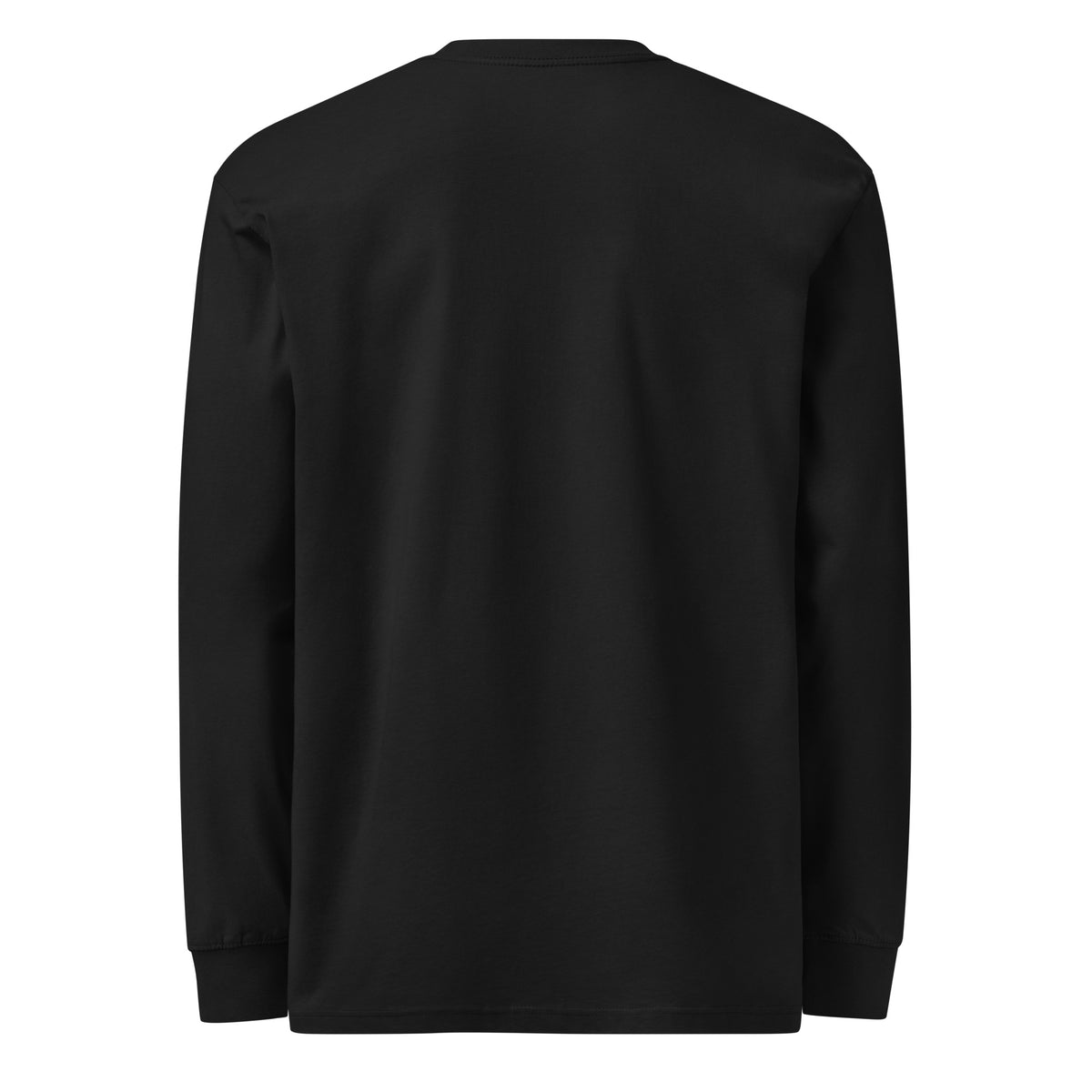Goals Echo Forever Hockey Legacy Heavyweight Long Sleeve Shirt in black, back view