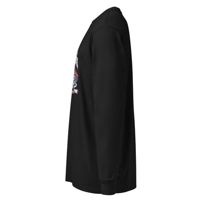 Goals Echo Forever Hockey Legacy Heavyweight Long Sleeve Shirt in black, left view