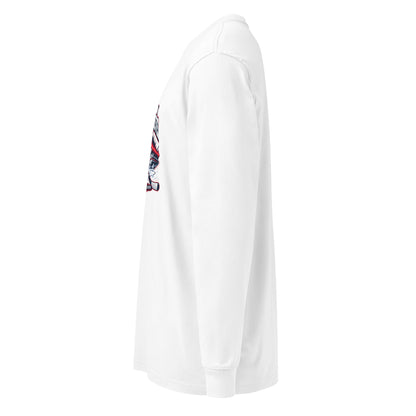 Goals Echo Forever Hockey Legacy Heavyweight Long Sleeve Shirt in white, left view