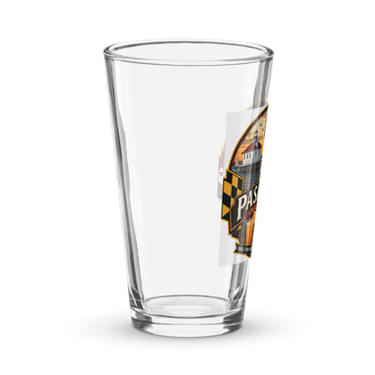 Pasadena Maryland Hometown Badge 16 oz. shaker pint glass – right view