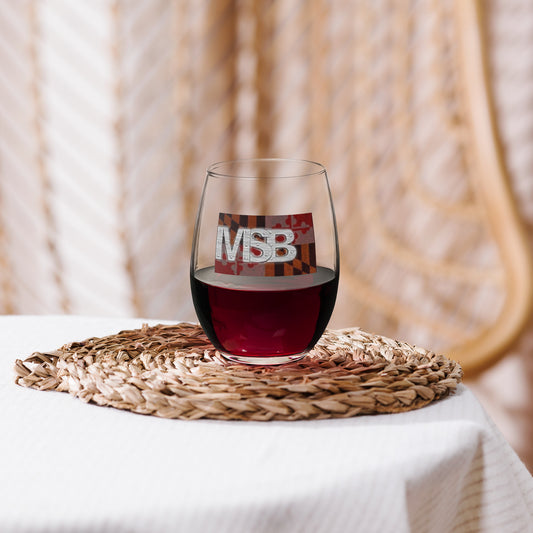 MSB Stemless wine glass