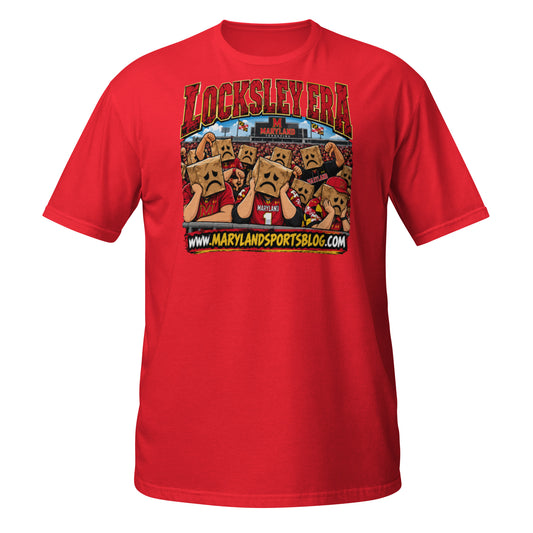 Locksley Era Maryland Football Fan T-Shirt - Black & Red — front view