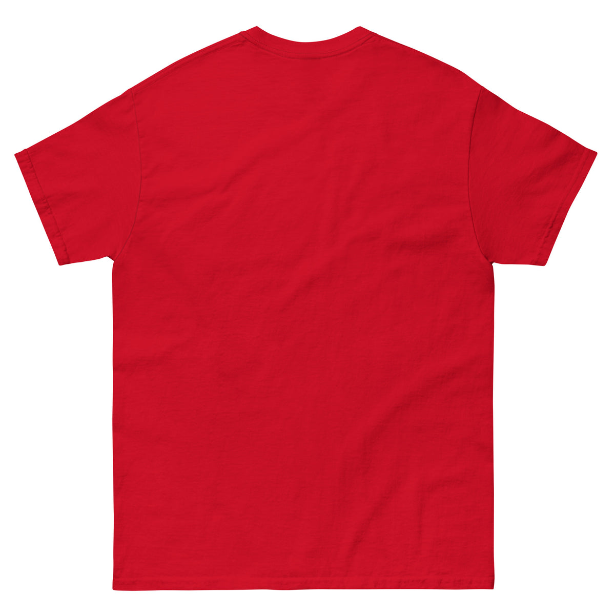 One Last Lap Hockey Farewell Unisex T-Shirt in red, back view