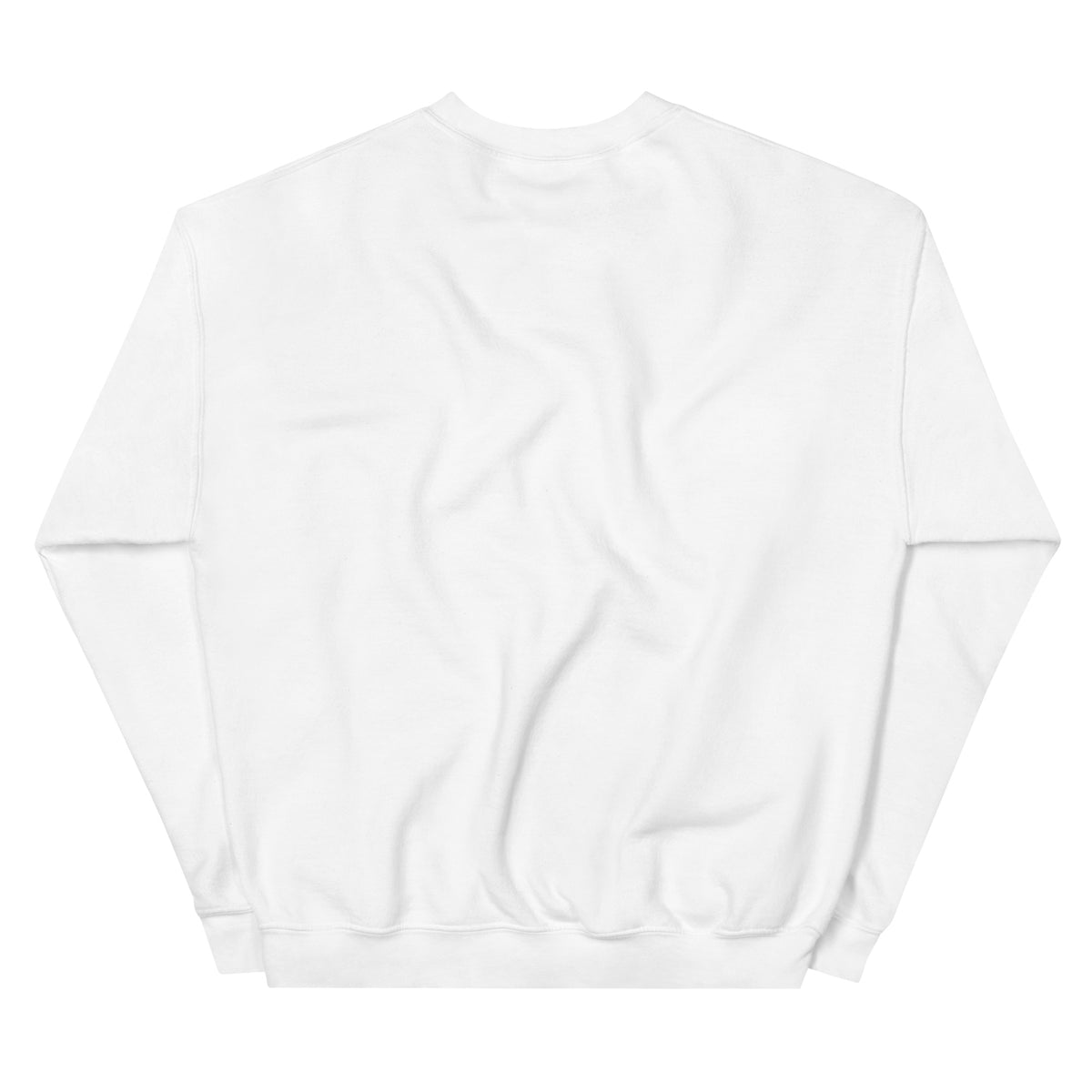 One Last Lap Hockey Farewell Crewneck Sweatshirt in white, back view