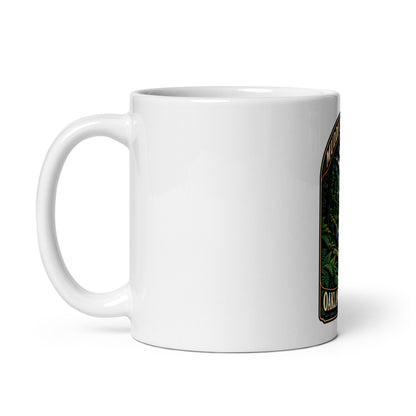 Oakland Maryland Muddy Creek Falls Coffee Mug, 11 oz — left handle view